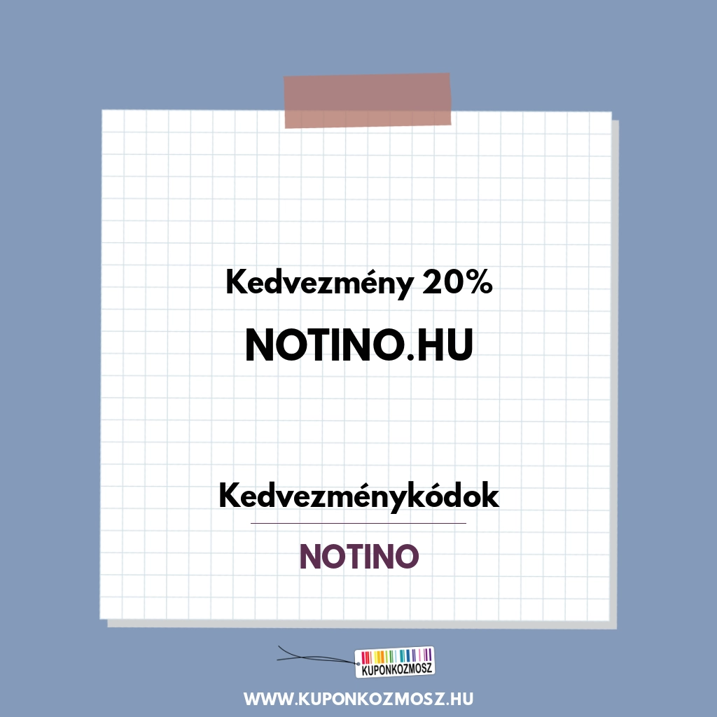 Notino.hu kedvezménykódok - Kedvezmény 20%